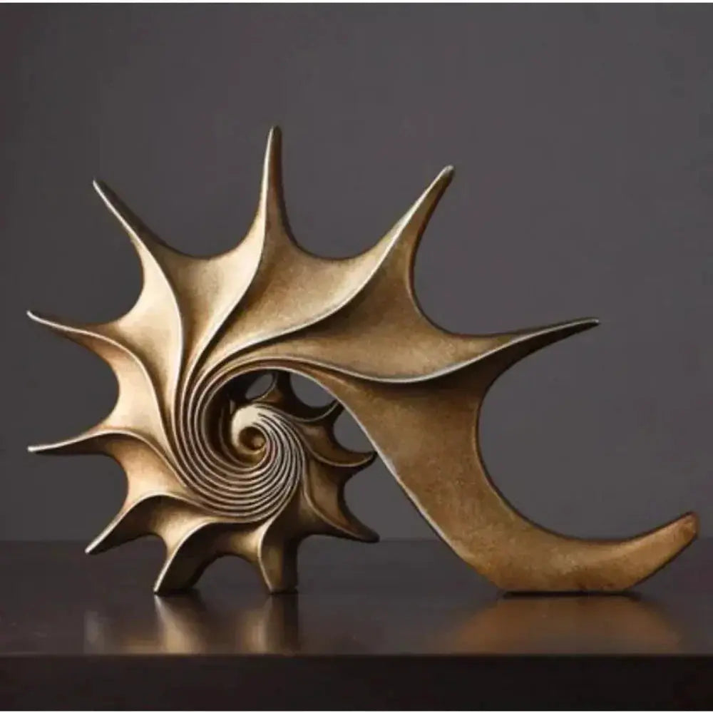 Hand-Carved Conch Shell Sculpture by House Of Avana