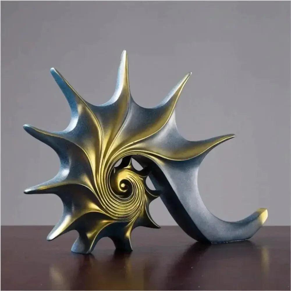 Hand-Carved Conch Shell Sculpture by House Of Avana