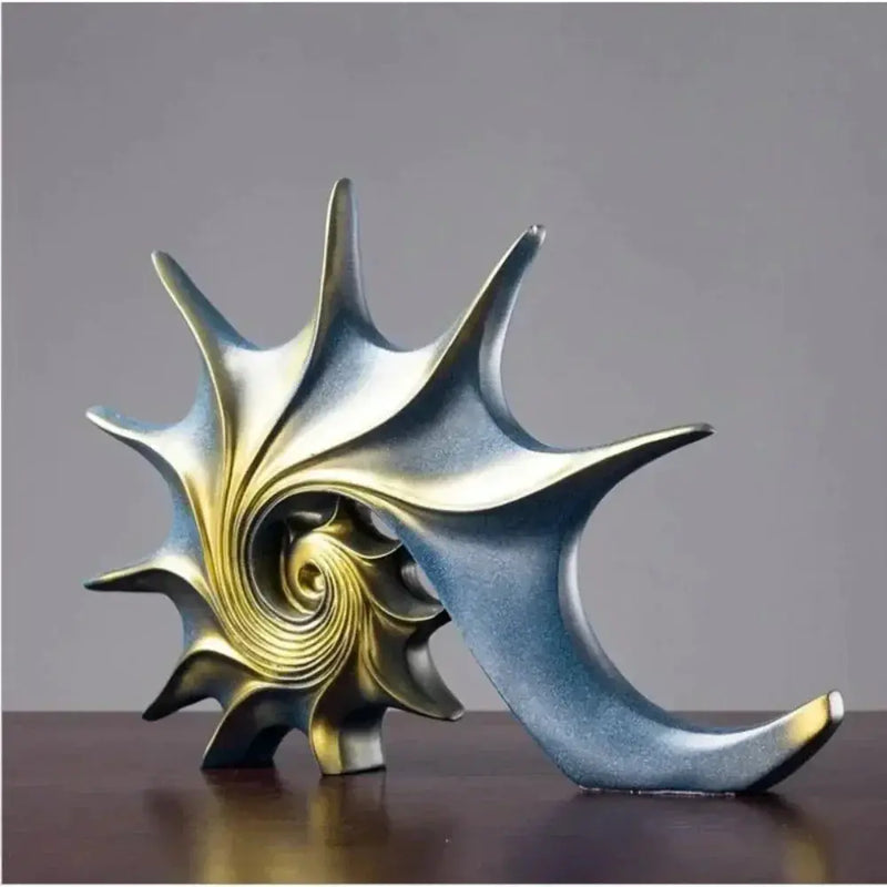 Hand-Carved Conch Shell Sculpture by House Of Avana