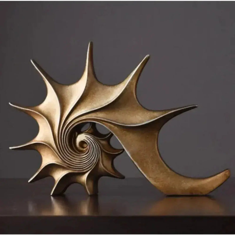 Hand-Carved Conch Shell Sculpture by House Of Avana