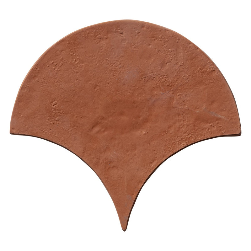Hand Made Fan Terracotta Tiles 8 Terracotta 8x8 Tiles — 3