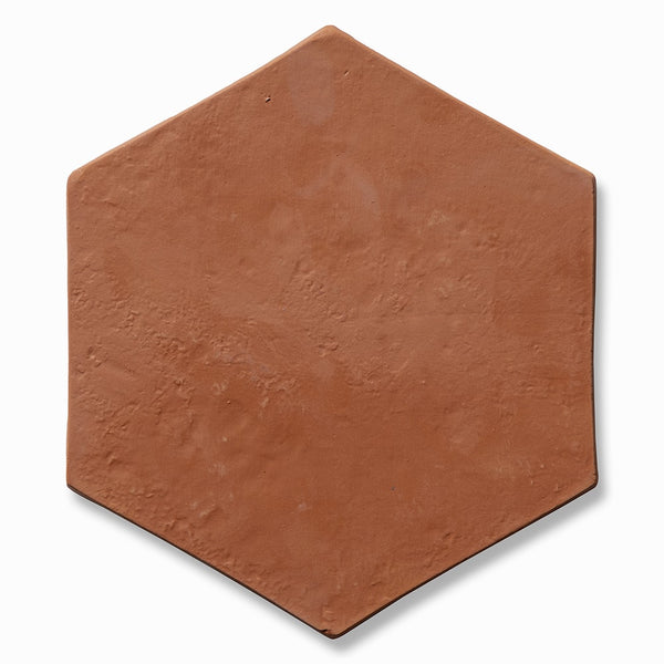 Hand Made Matte Hexagon 8 Terracotta Tiles 8