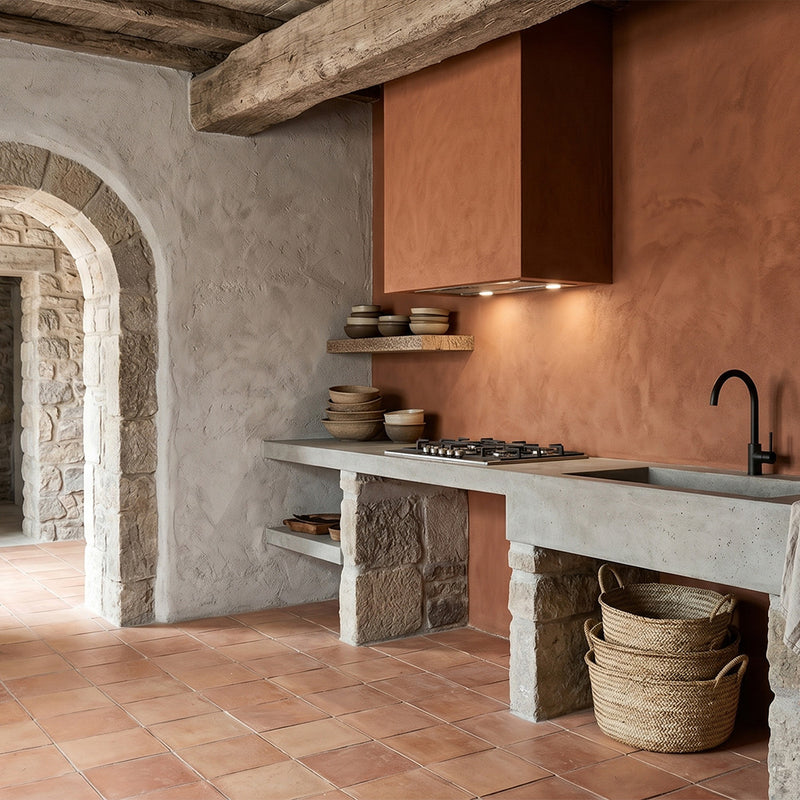 Hand Made Matte Terracotta Tiles 6x6 Terracotta Matte 6x6 Tiles — 3