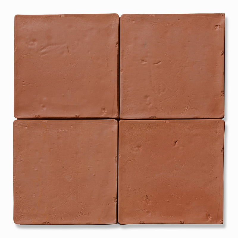 Hand Made Matte Terracotta Tiles 6x6 Terracotta Matte 6x6 Tiles