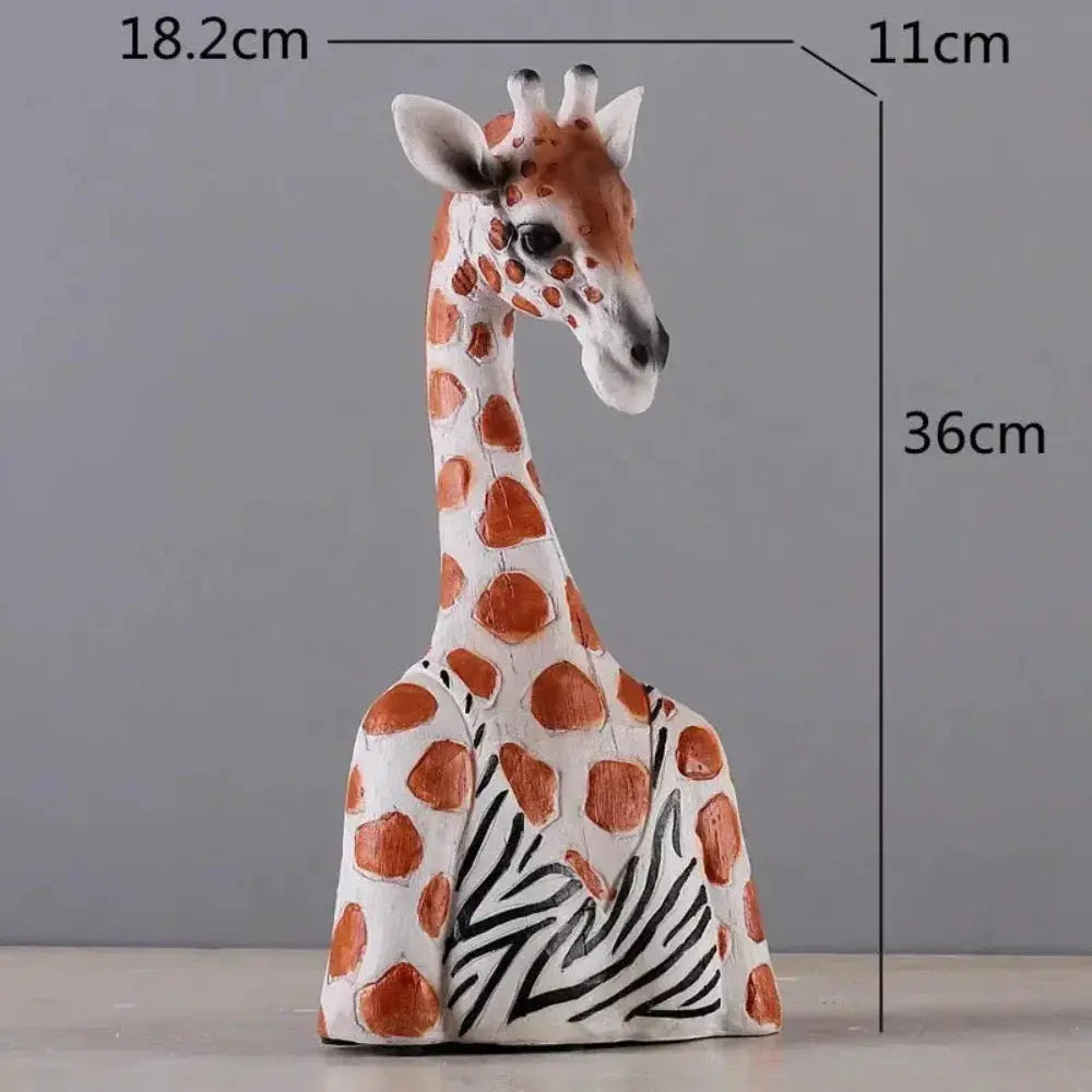 Elegant Giraffe Gentleman Sculpture Decorative Figurine by House Of Avana