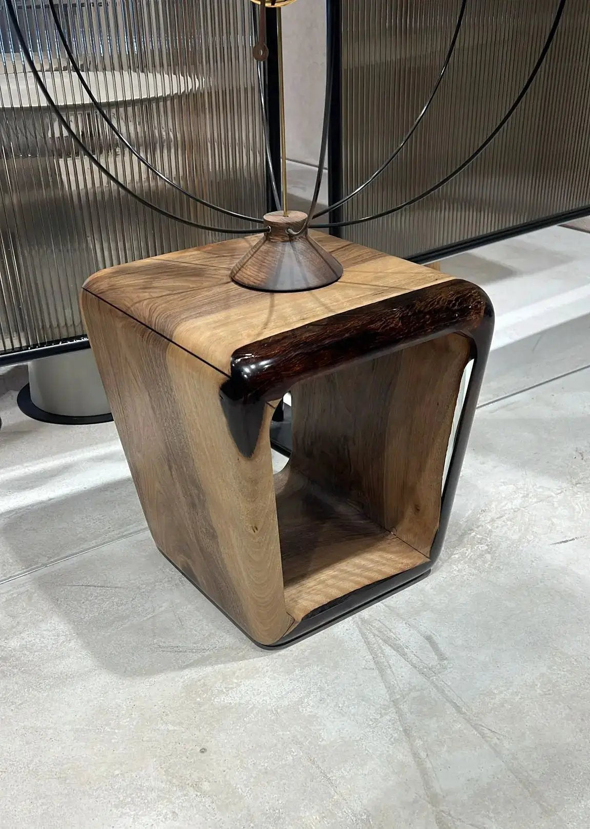 Resin Side Magazine Table Stool - Stylish Modern Wooden Furniture by Gizz