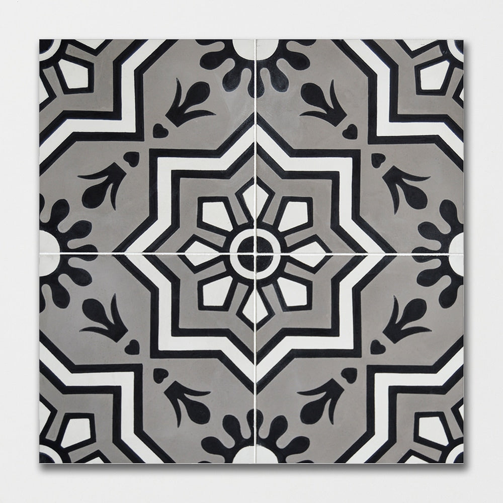 Handmade Alpha Honed Cement Tiles 8x8 Cement Honed 8x8 Tiles — 2