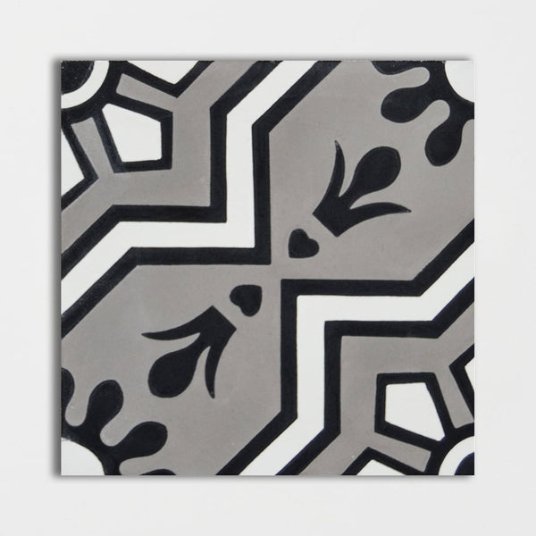 Handmade Alpha Honed Cement Tiles 8x8