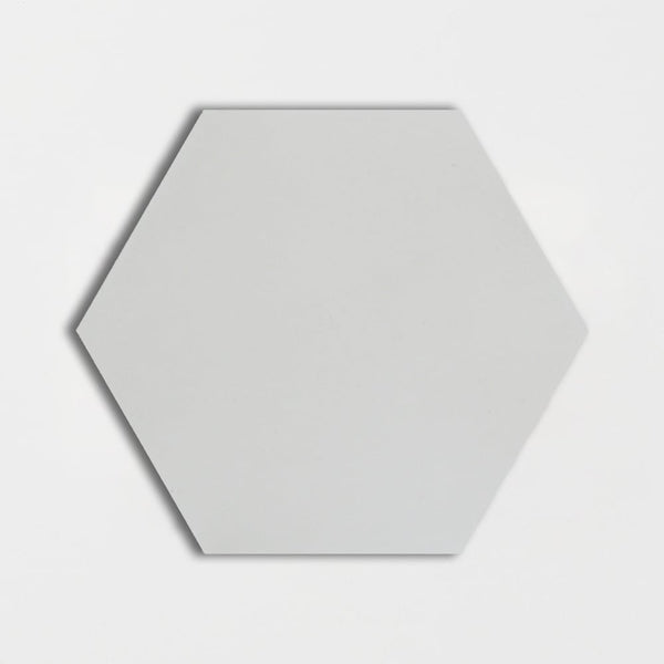 Handmade Bianca Honed Hexagon Cement Tiles 8x8