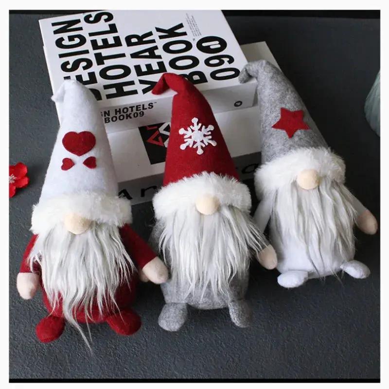 Handmade Ceramic Faceless Santa Gnome Figures by House Of Avana