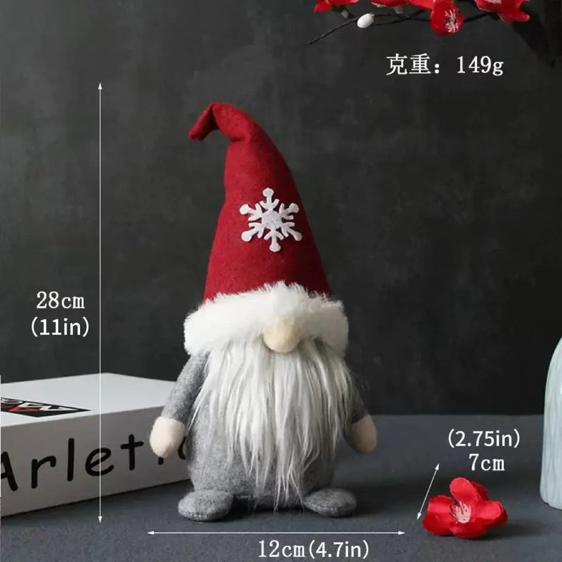 Handmade Ceramic Faceless Santa Gnome Figures by House Of Avana
