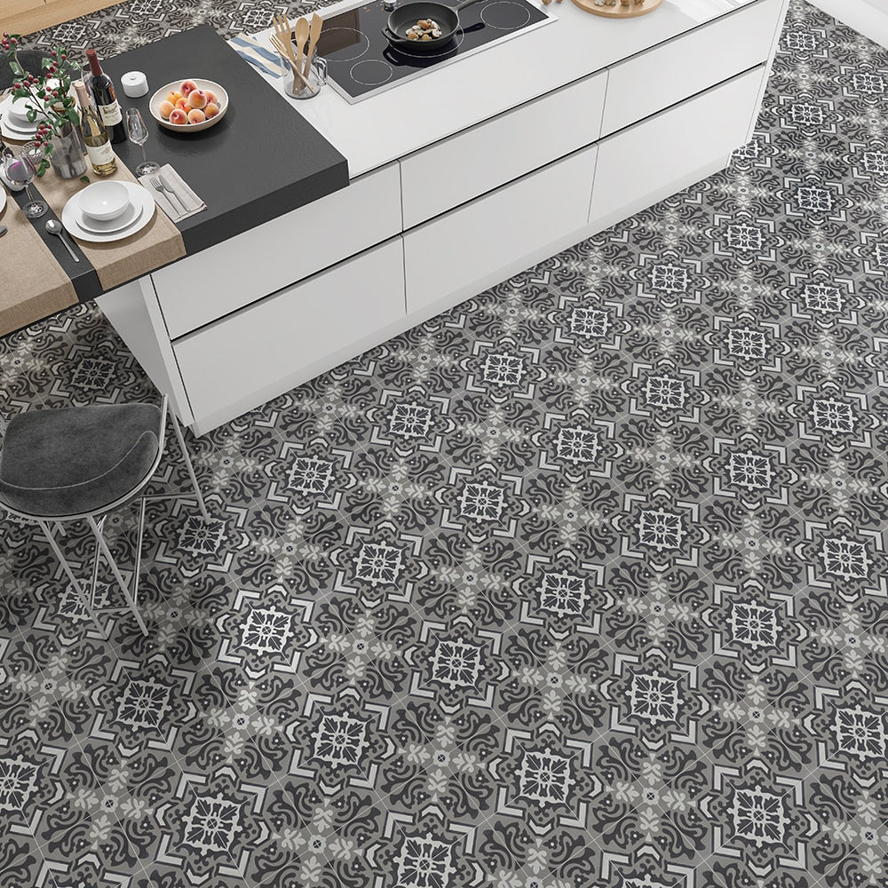 Handmade Flecha Honed Cement Tiles 8x8 Cement Honed 8x8 Tiles — 2