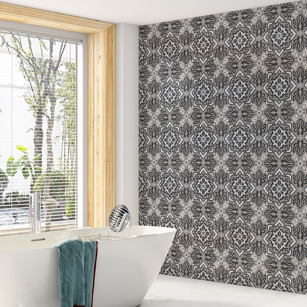 Handmade Flecha Honed Cement Tiles 8x8 Cement Honed 8x8 Tiles — 3