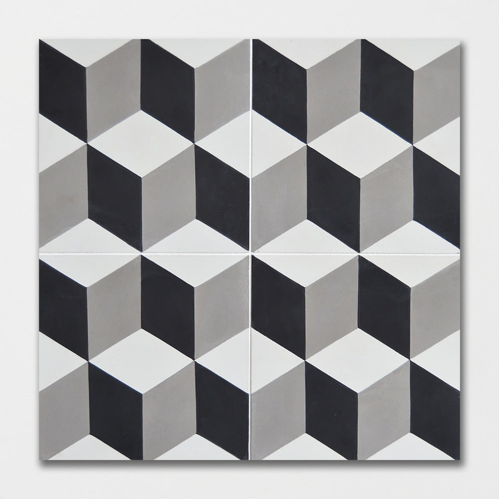 Handmade Ingot Honed Cement Tiles 8x8 Cement Honed 8x8 Tiles — 2