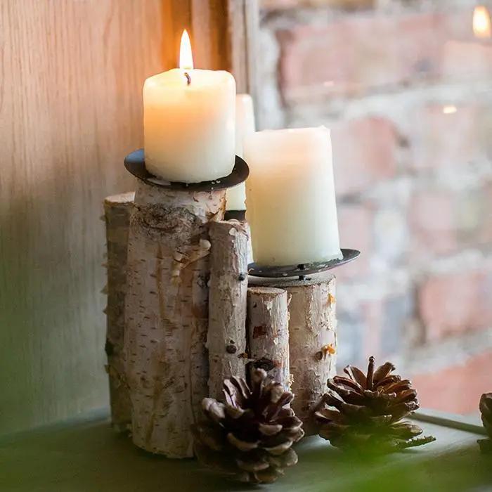 Handmade Wood Candle Holder by RusticReach