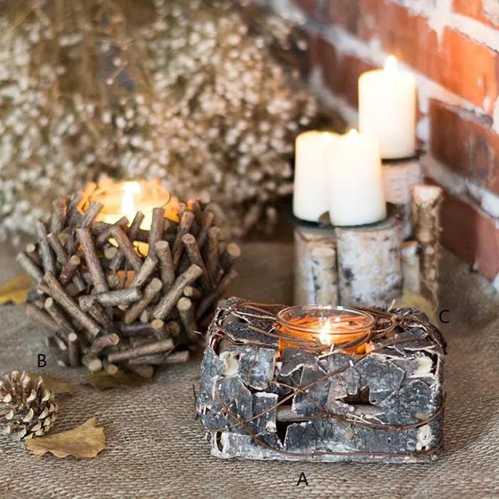 Handmade Wood Candle Holder by RusticReach