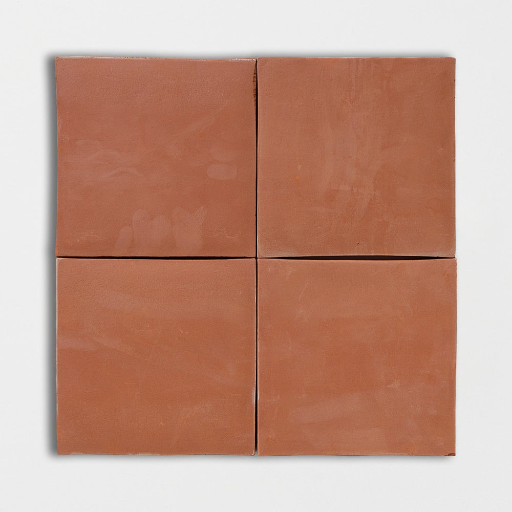 Handpressed Cotto Dark Natural Terracotta Tiles 6x6 Terracotta Natural 6x6 Tiles