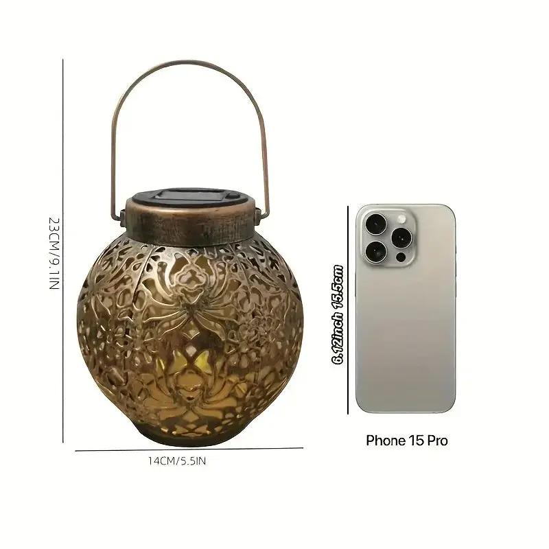 Hanging Light - Solar Golden Pendant by House Of Avana