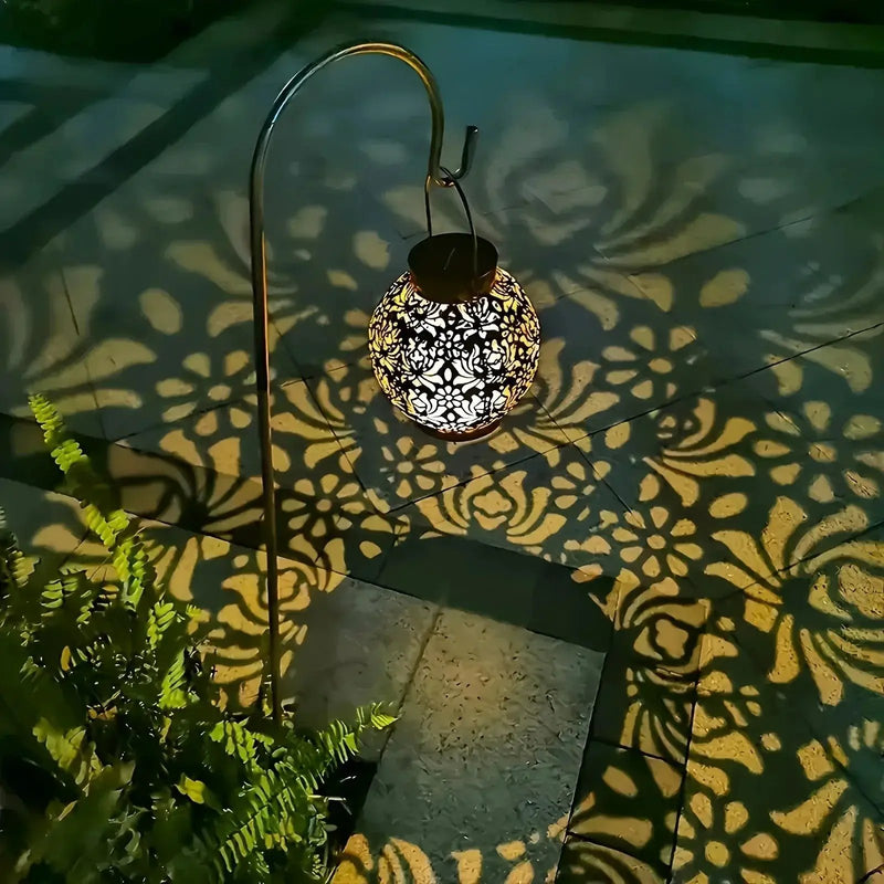 Hanging Light - Solar Golden Pendant by House Of Avana
