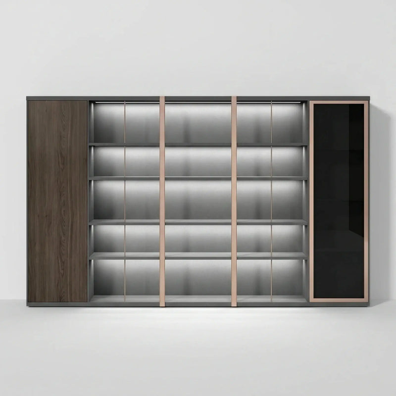 Keats · Office Library Shelves w/ Lighting, Suit Closet & Storage by Arc Grove