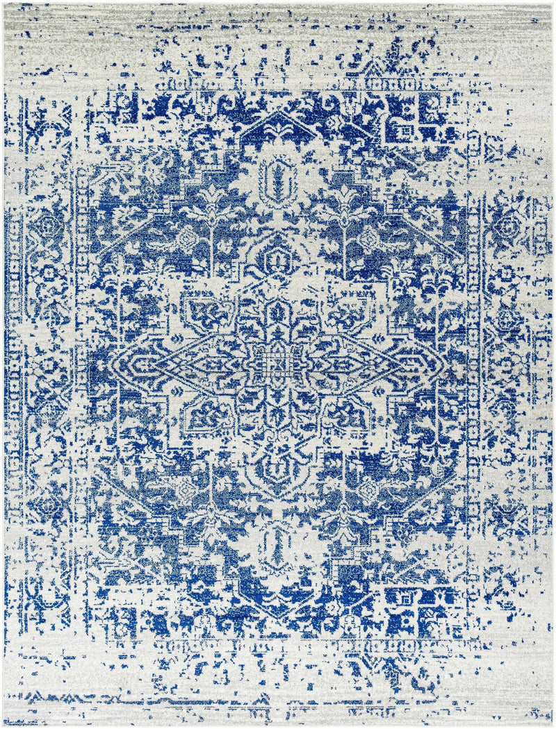 Rachel Navy Area Rug by Hauteloom