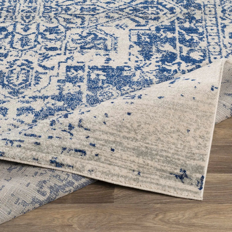 Rachel Navy Area Rug by Hauteloom