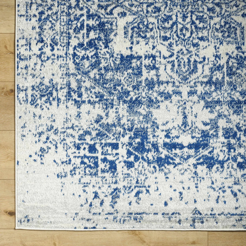 Rachel Navy Area Rug by Hauteloom