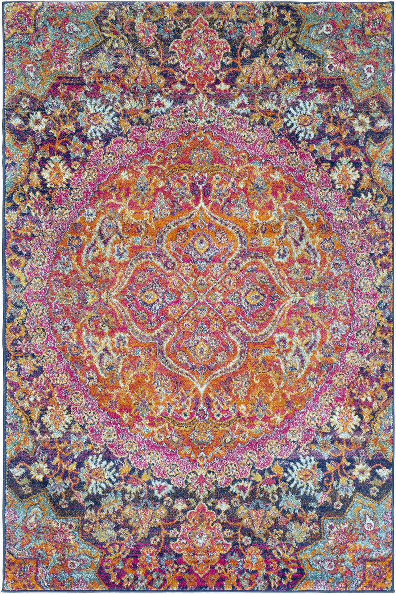Burnt Orange Ojus Area Rug by Hauteloom