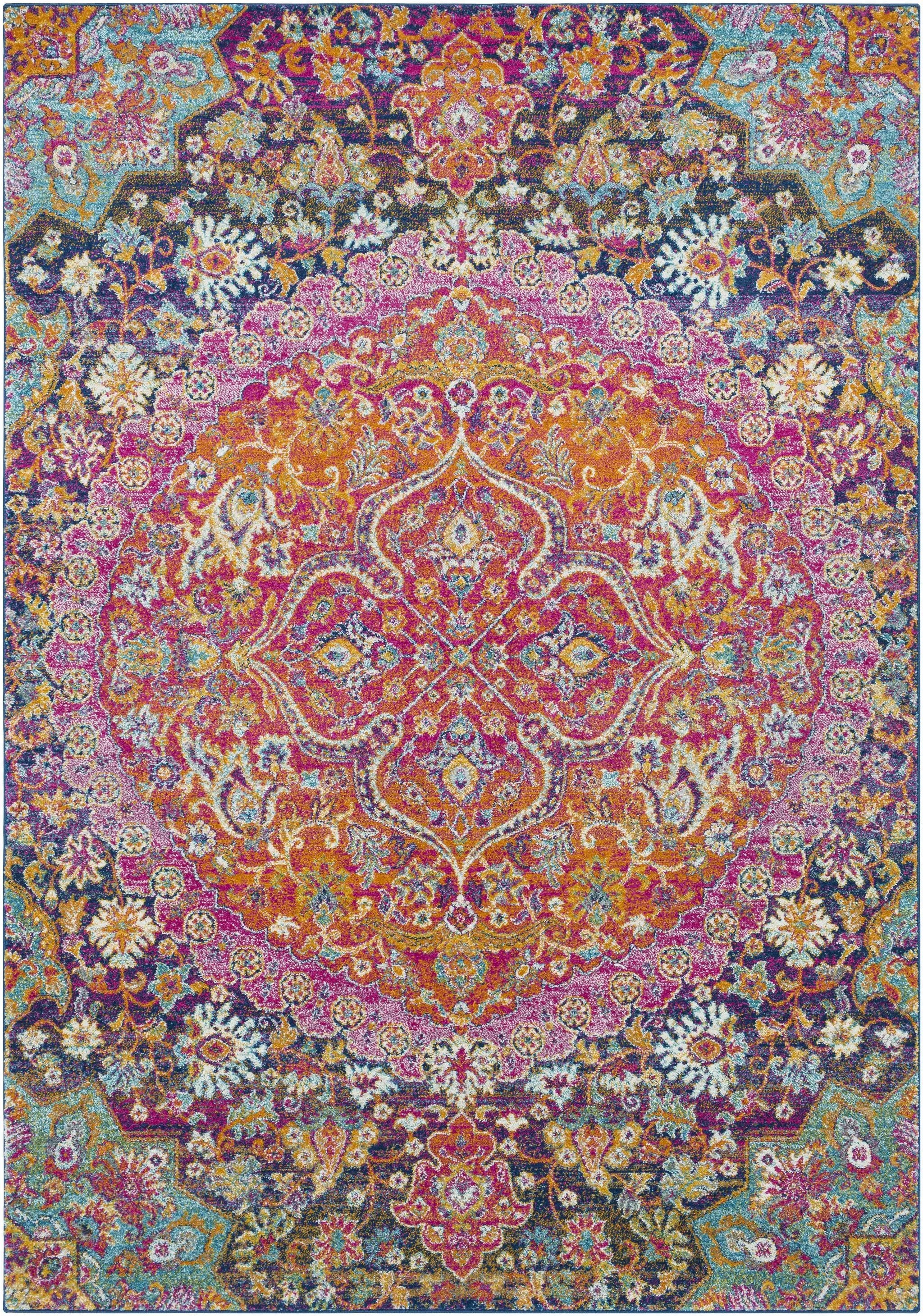 Burnt Orange Ojus Area Rug by Hauteloom
