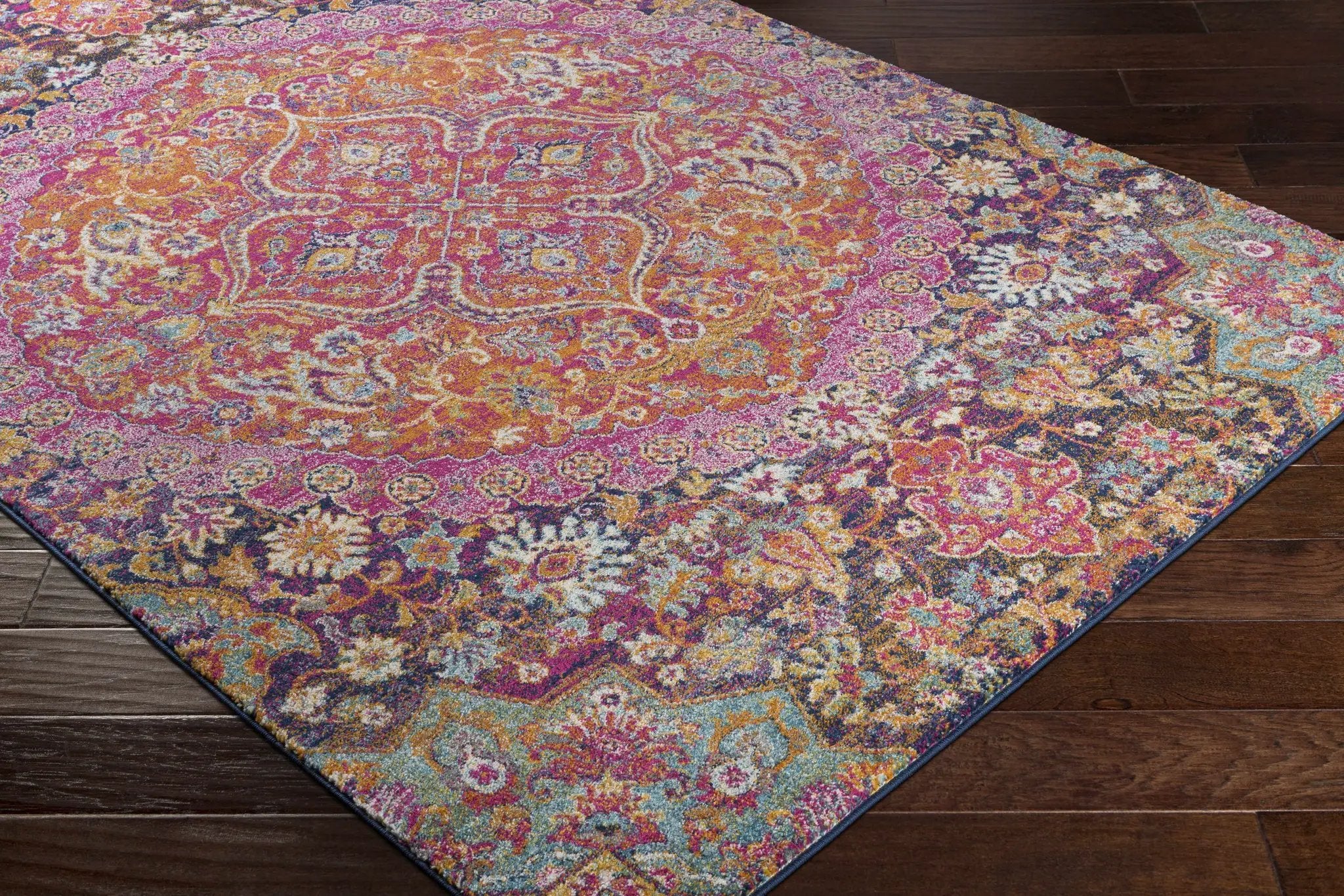 Burnt Orange Ojus Area Rug by Hauteloom