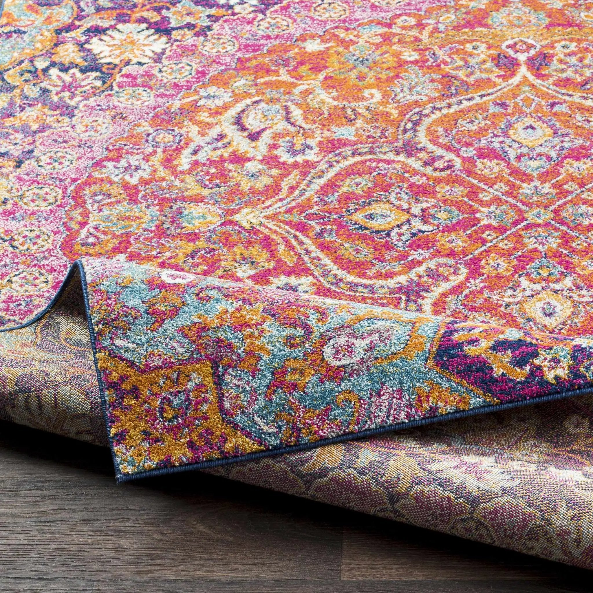 Burnt Orange Ojus Area Rug by Hauteloom