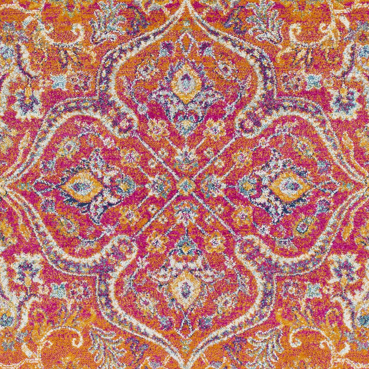 Burnt Orange Ojus Area Rug, sample swatch