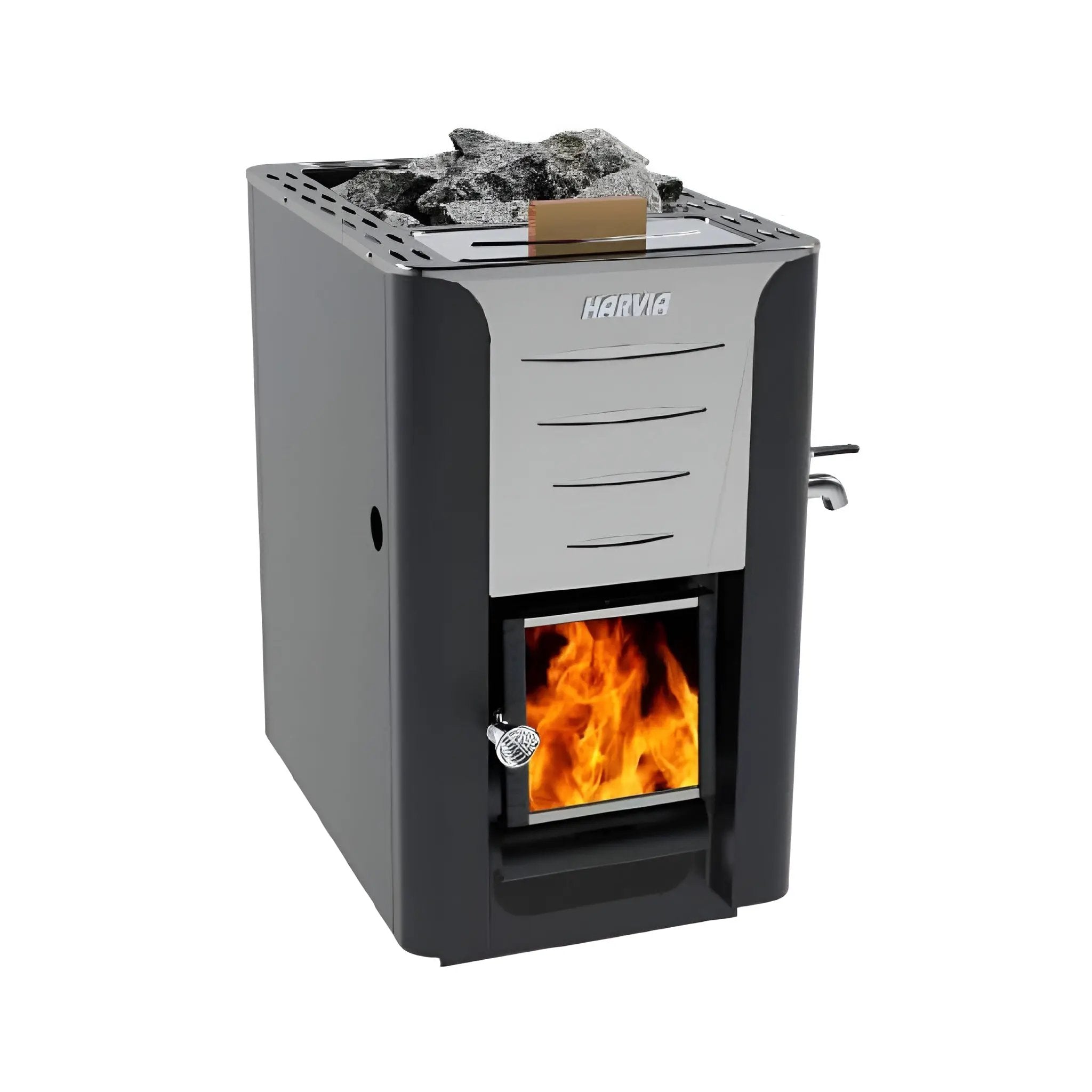Harvia 20 ES Pro Wood Sauna Stove With Water Tank & Stauna Stones, 24.1KW [WK200ES] (SAK48251) by SAKSBY WHOLESALE