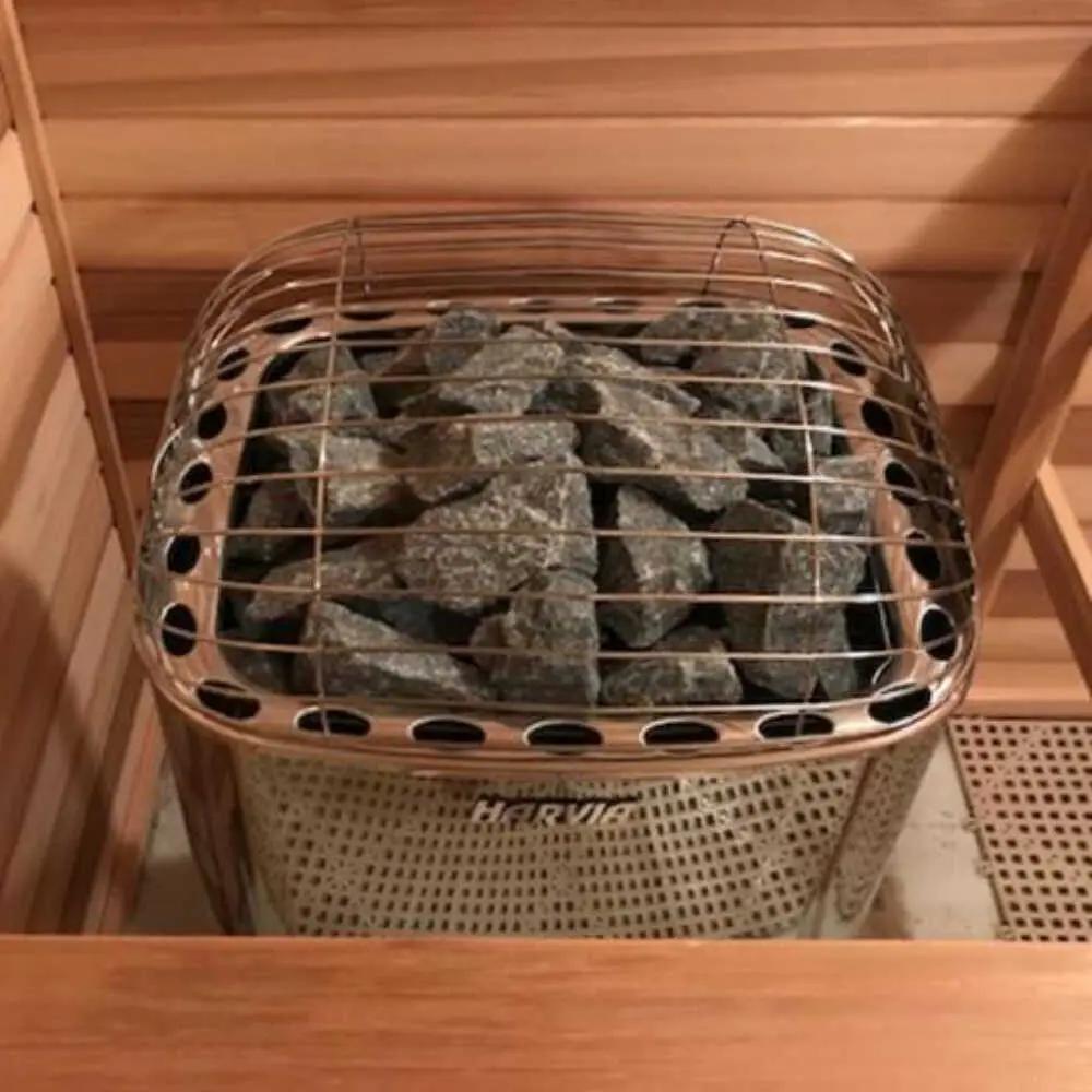 Harvia Club Deluxe Stainless Steel Electric Sauna Heater With Digital Control & Sauna Stones [HRKGU] (SAK27619) by SAKSBY WHOLESALE