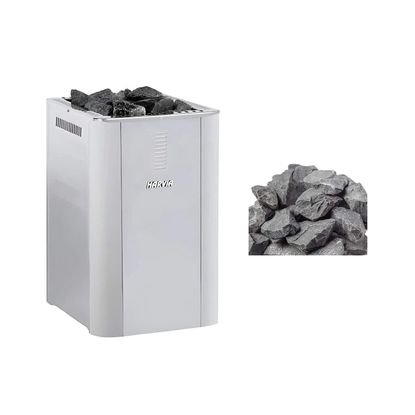 Harvia Duo Series Stainless Steel Wood Sauna Stove With Sauna Stones [WK200SLUX/WK360SLUX] (SAK68420) by SAKSBY WHOLESALE