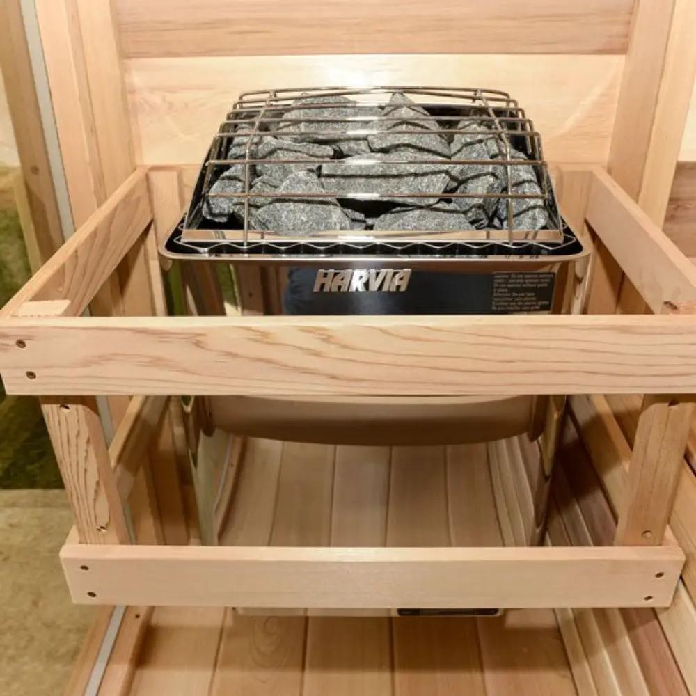 Harvia KIPB Wet Dry Electric Sauna Heater Stove With Built-In Controls & Sauna Stones (SAK47351) by SAKSBY WHOLESALE