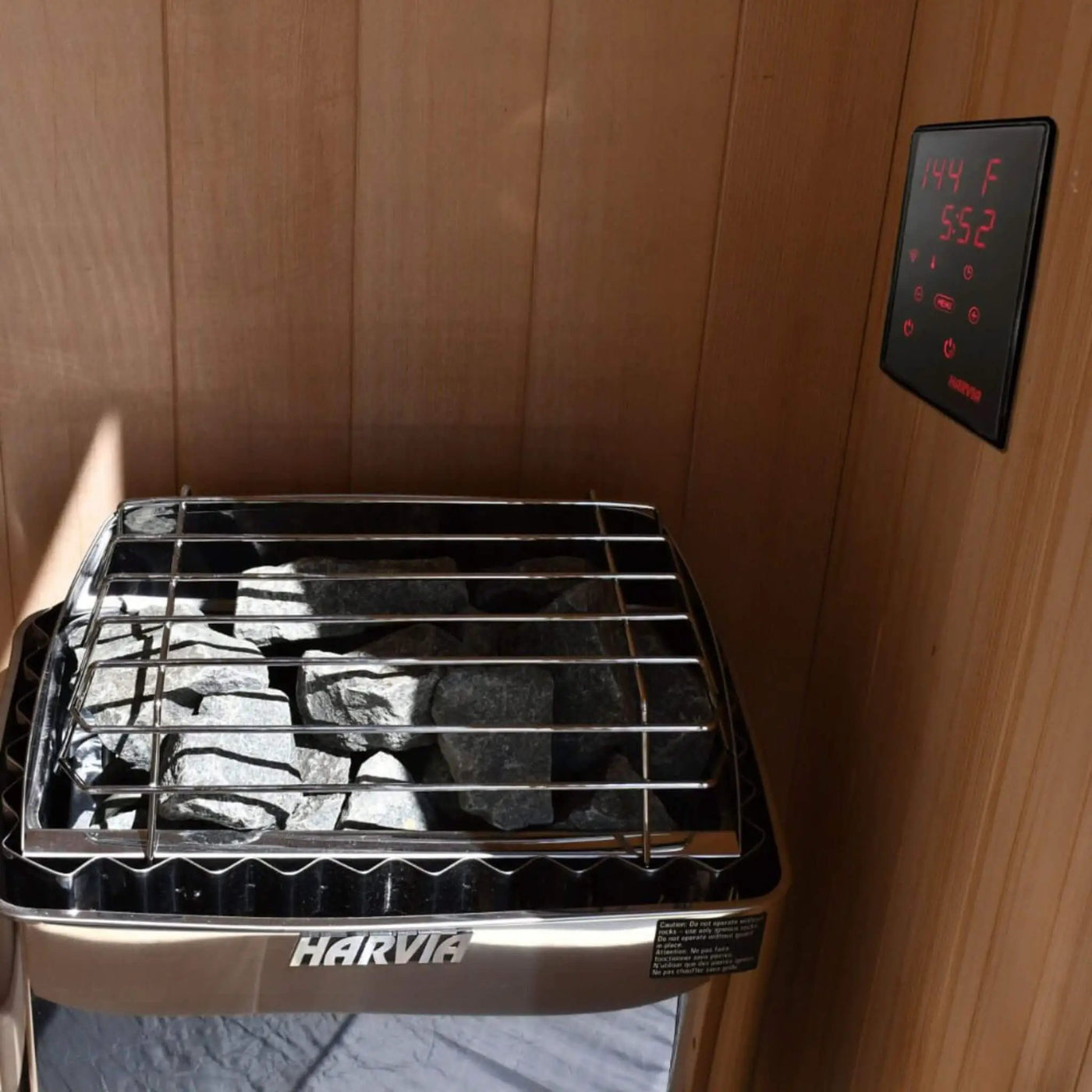 Harvia KIP UL Certified Electric Sauna Heater With Xenio CX170 Digital Control, WiFi Remote Control & Sauna Stones (SAK74563) by SAKSBY WHOLESALE
