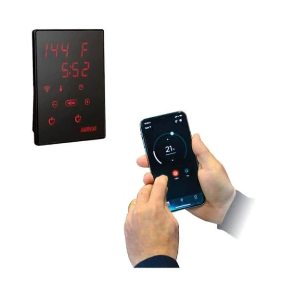 Harvia KIP UL Certified Electric Sauna Heater With Xenio CX170 Digital Control, WiFi Remote Control & Sauna Stones (SAK74563) by SAKSBY WHOLESALE