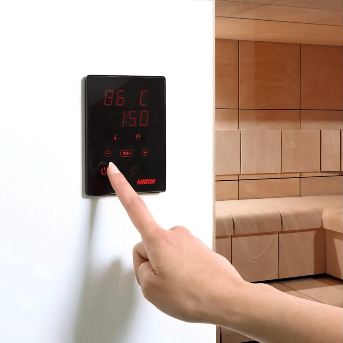 Harvia KIP60W 6KW UL Certified Electric Sauna Heater With Xenio CX170 Digital WIFI Control & Sauna Stones (SAK34791) by SAKSBY WHOLESALE