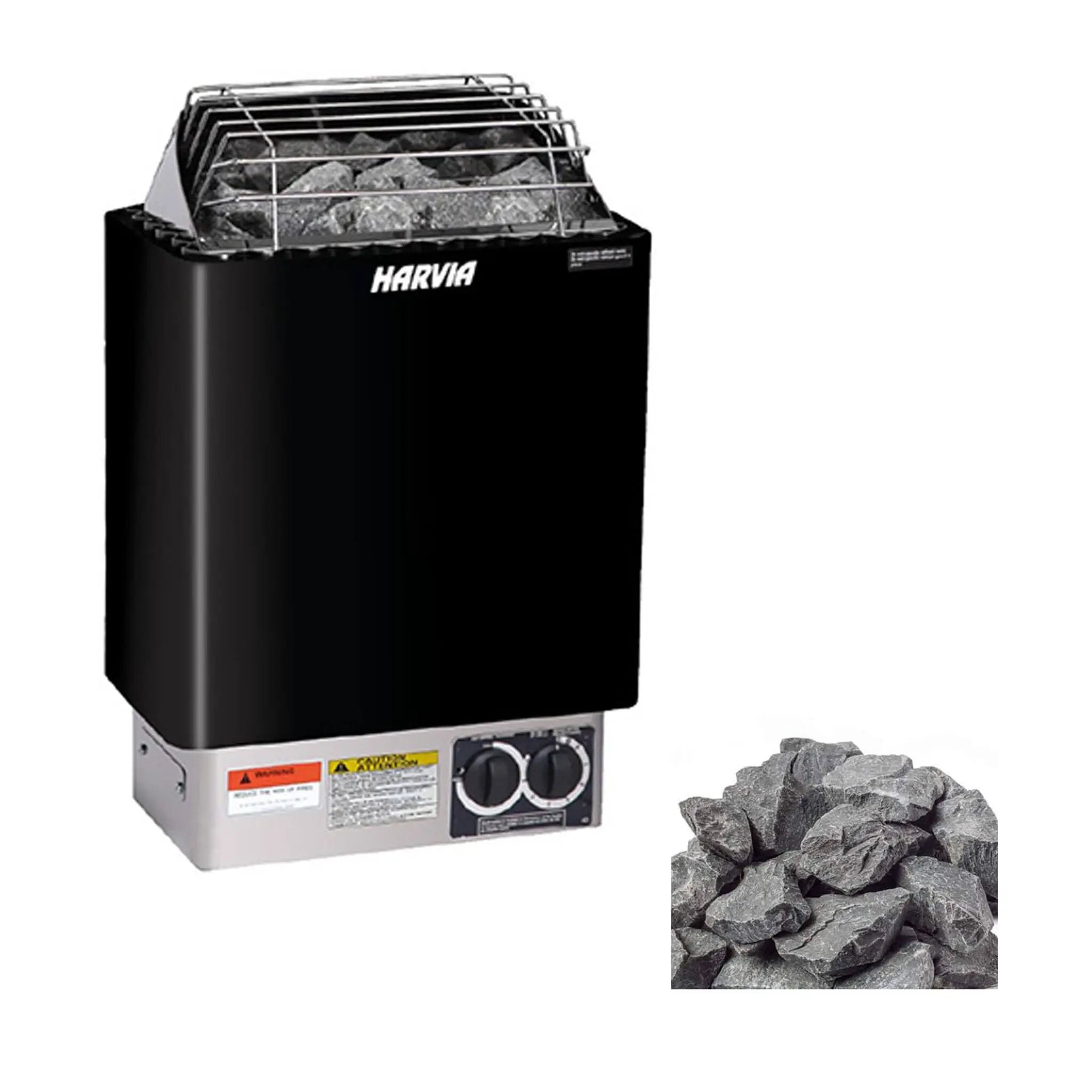 Harvia KIPB Wet Dry Electric Sauna Heater Stove With Built-In Controls & Sauna Stones (SAK47351) by SAKSBY WHOLESALE