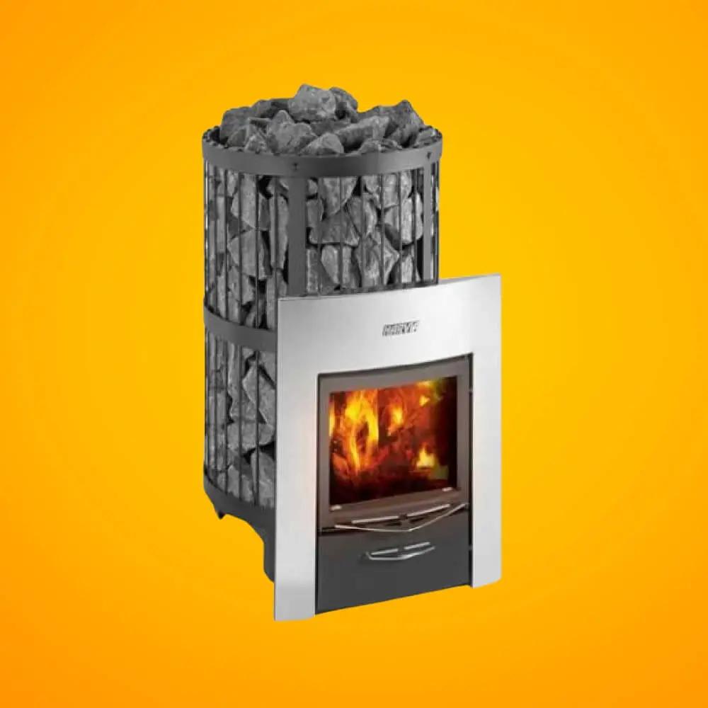 Harvia Legend Duo Wood Burning Sauna Stove/Fireplace Combo With Sauna Stones (SAK30749) by SAKSBY WHOLESALE