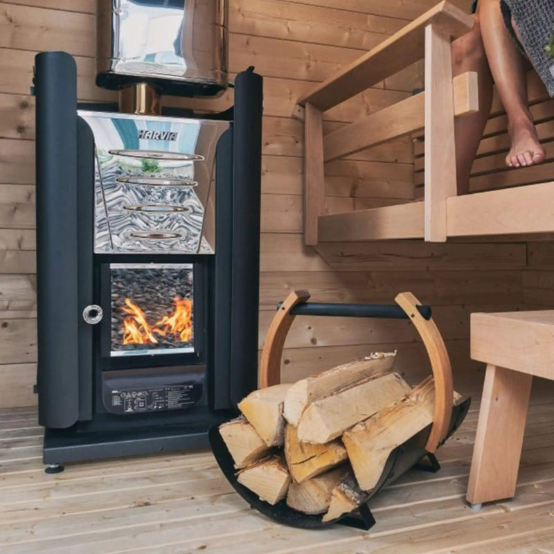 Harvia M3 16.5KW Premium Wood-Burning Sauna Heater Stove With Sauna Stones [WKM3] (SAK41720) by SAKSBY WHOLESALE