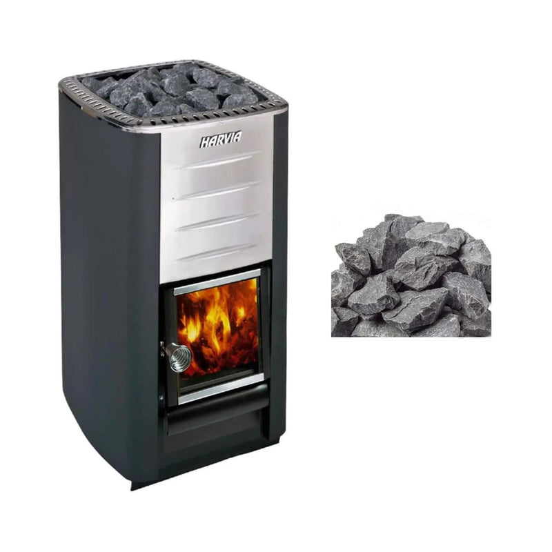 Harvia M3 16.5KW Premium Wood-Burning Sauna Heater Stove With Sauna Stones [WKM3] (SAK41720) by SAKSBY WHOLESALE