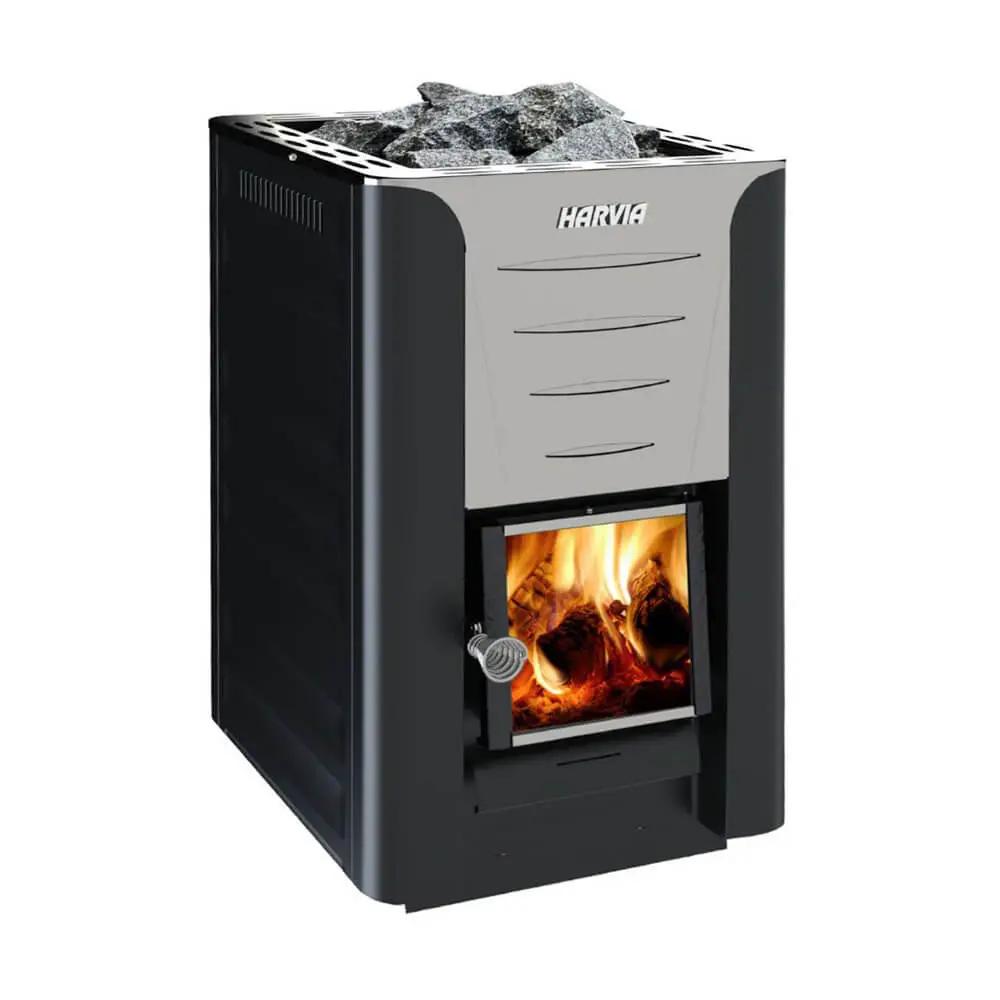 Harvia Pro 20 Premium Wood-Burning Sauna Heater Stove Package [PRO20-PKG] (SAK15748) by SAKSBY WHOLESALE