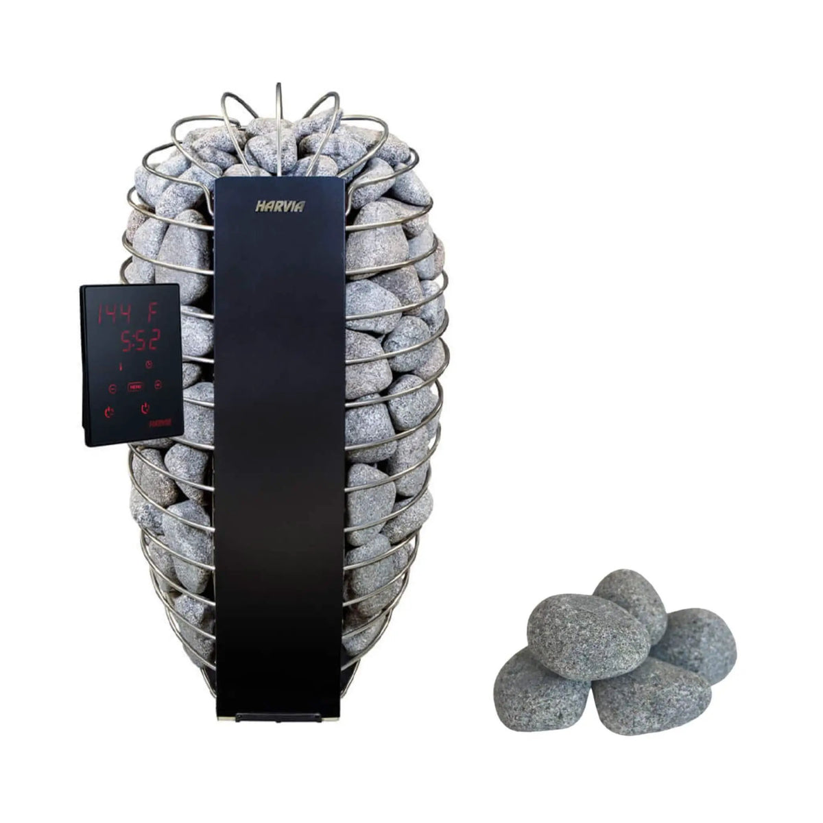Harvia Spirit UL Certified Electric Sauna Heater With Digital Xenio Control Panel, WiFi Remote Control And Stones [SP60/80E] (SAK42565) by SAKSBY WHOLESALE