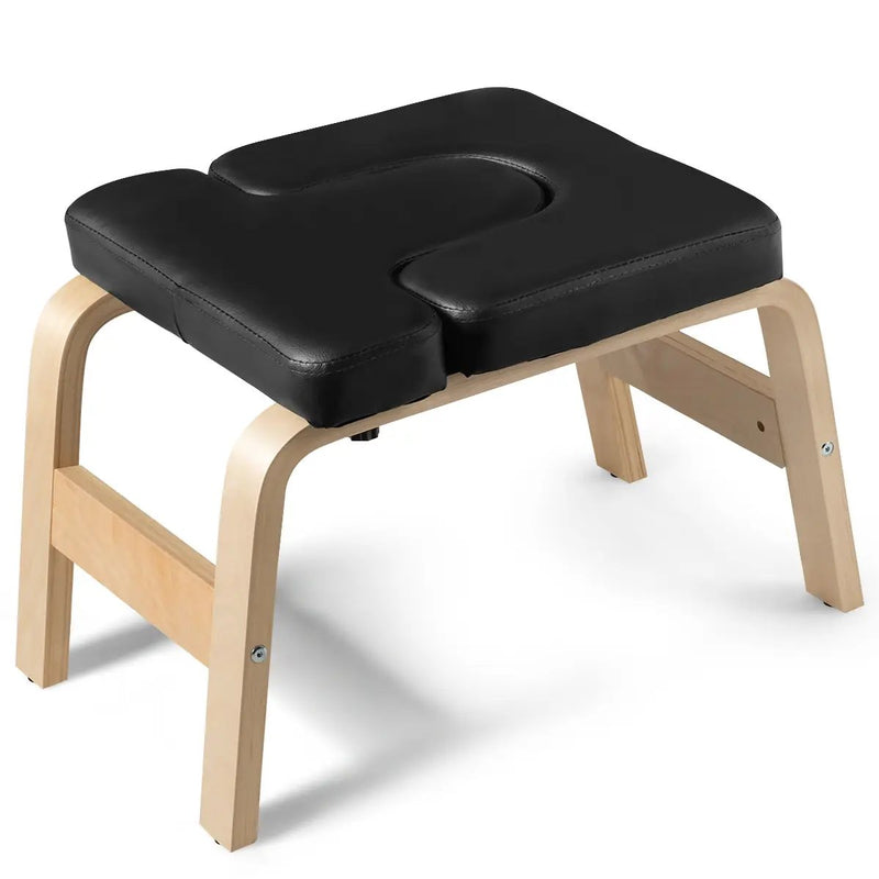 Yoga Headstand Wood Stool with PVC Pads by DirectDeals