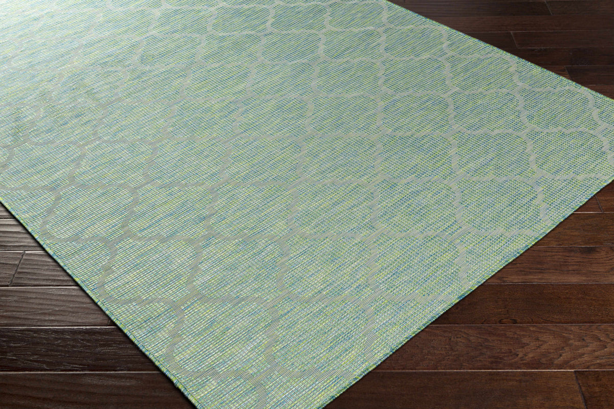 Unique Outdoor Trellis Area Rug, Lime Green - Clearance, photo 3 of 10