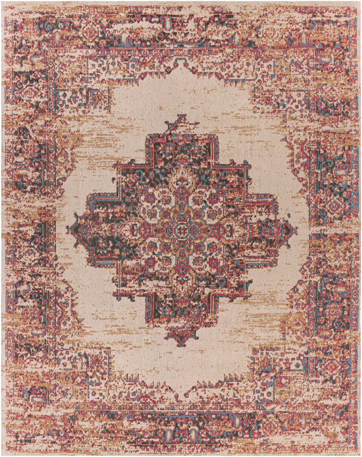 Heaton Red Medallion Area Rug - Clearance, photo 8 of 8