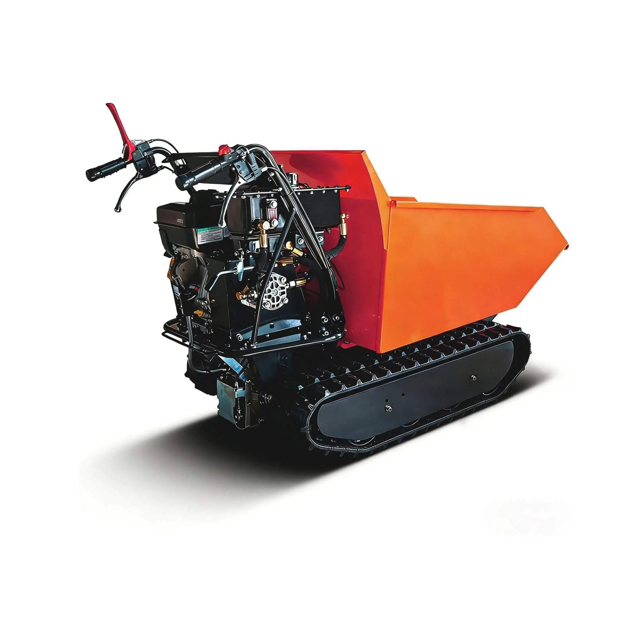 Heavy-Duty 1100LBS 10HP Gas-Powered Track Barrow With Hydraulic Assist (SAK48291) by SAKSBY WHOLESALE