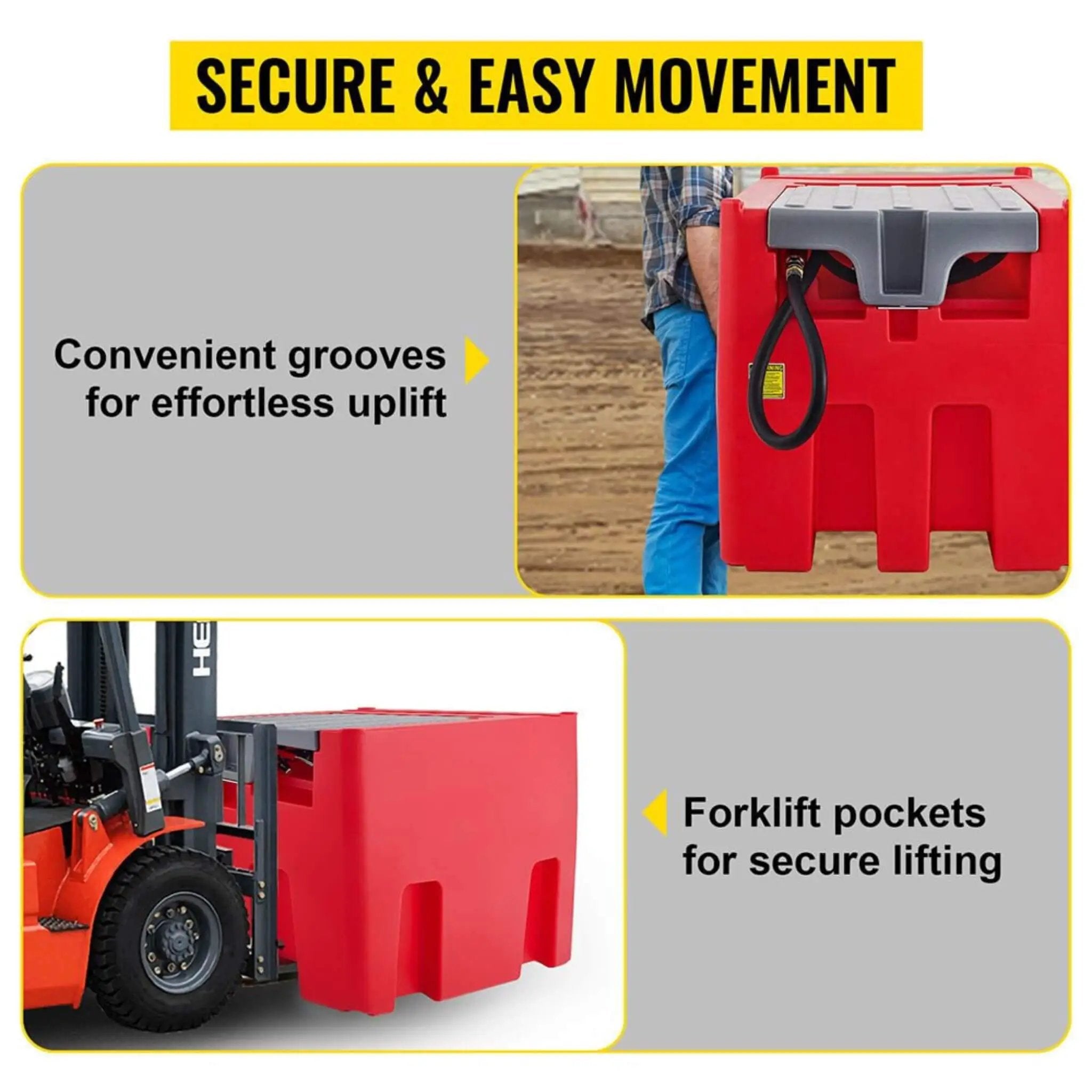 Heavy-Duty 116 Gal Portable Diesel Fuel Transfer Tank With Automatic Pump & Hose (SAK77594) by SAKSBY WHOLESALE